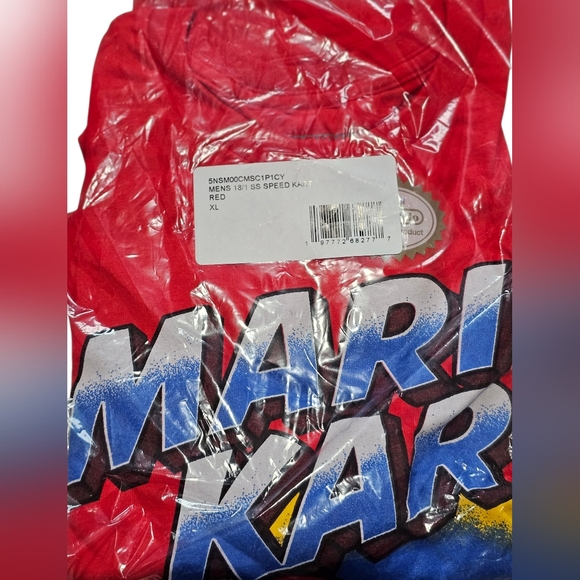 Nintendo Mens Super Mario Kart Vintage Racing T-shirt. Size XL, New In Plastic - Picture 5 of 5